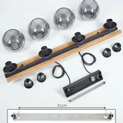 Luminaires Scandinaves-hofstein Suspension Podre Écru, 4 lumières