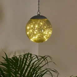 hofstein Suspension Pollenca LED Fumée, Noir, 20 lumières