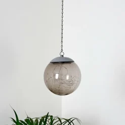 hofstein Suspension Pollenca LED Fumée, Noir, 20 lumières