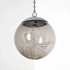 hofstein Suspension Pollenca LED Fumée, Noir, 20 lumières