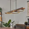 hofstein Suspension Pompu LED Brun, Noir, 3 lumières