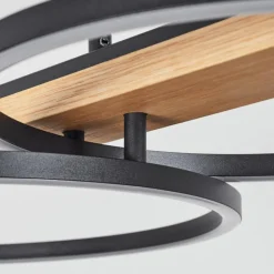 hofstein Suspension Pompu LED Écru, Noir, 3 lumières