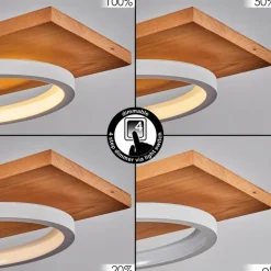 Luminaires Scandinaves-hofstein Suspension Pompu LED Écru, Blanc, 1 lumière