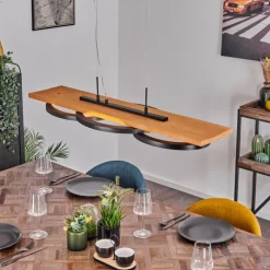 Luminaires Scandinaves-hofstein Suspension Pompu LED Écru, Noir, 1 lumière