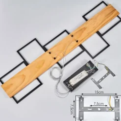 Luminaires Scandinaves-hofstein Suspension Pompu LED Écru, Noir, 1 lumière