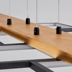 Luminaires Scandinaves-hofstein Suspension Pompu LED Écru, Noir, 1 lumière