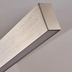 hofstein Suspension Poroporo LED Nickel mat, 1 lumière