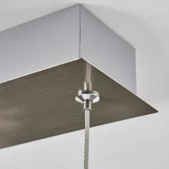 hofstein Suspension Poroporo LED Nickel mat, 1 lumière