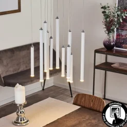 hofstein Suspension Porquera LED Blanc, 11 lumières