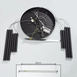 hofstein Suspension Porquera LED Noir, 11 lumières