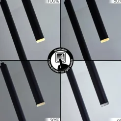 hofstein Suspension Porquera LED Noir, 11 lumières