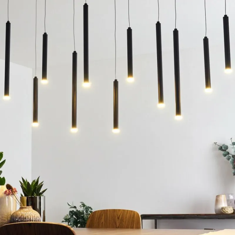 hofstein Suspension Porquera LED Noir, 11 lumières