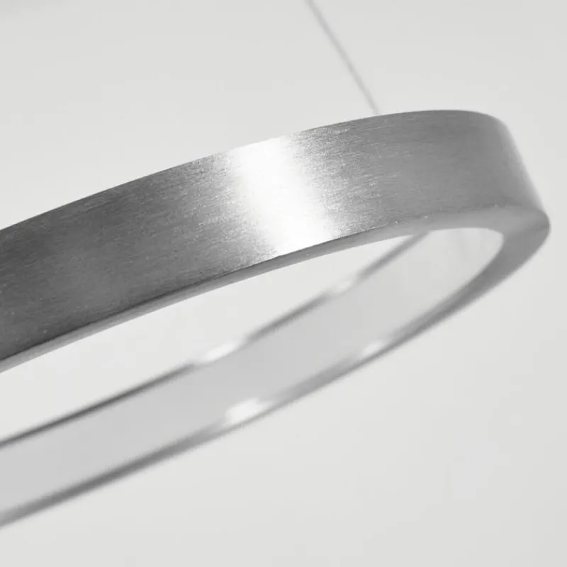 hofstein Suspension Preci LED Nickel mat, 1 lumière