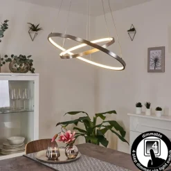hofstein Suspension Preci LED Nickel mat, 1 lumière