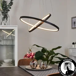 hofstein Suspension Preci LED Noir, 1 lumière