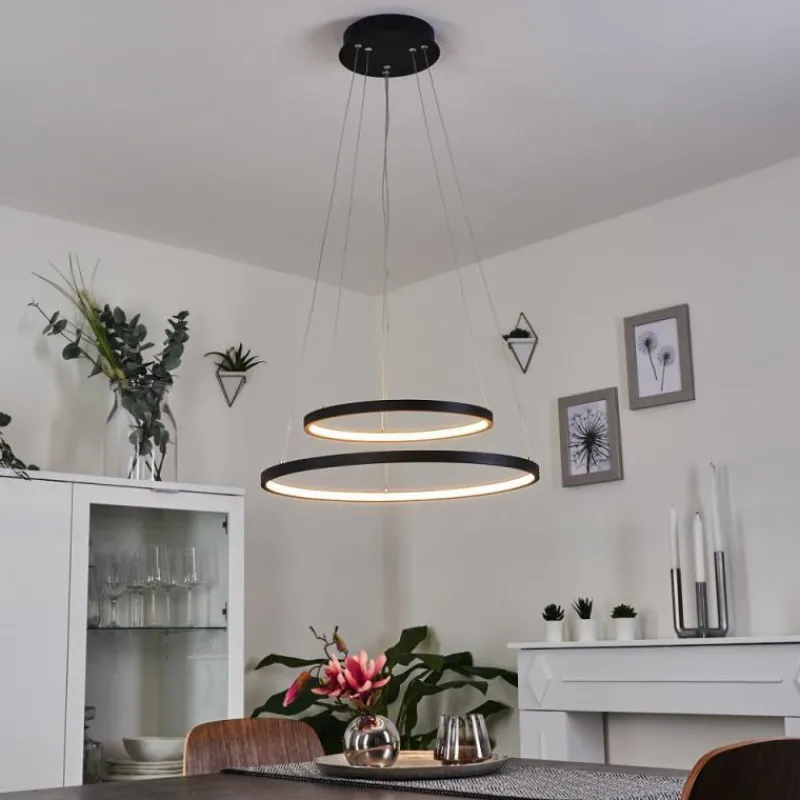 hofstein Suspension Preci LED Noir, 1 lumière