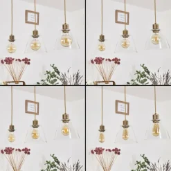 hofstein Suspension Puestito Bronze, Or, 3 lumières