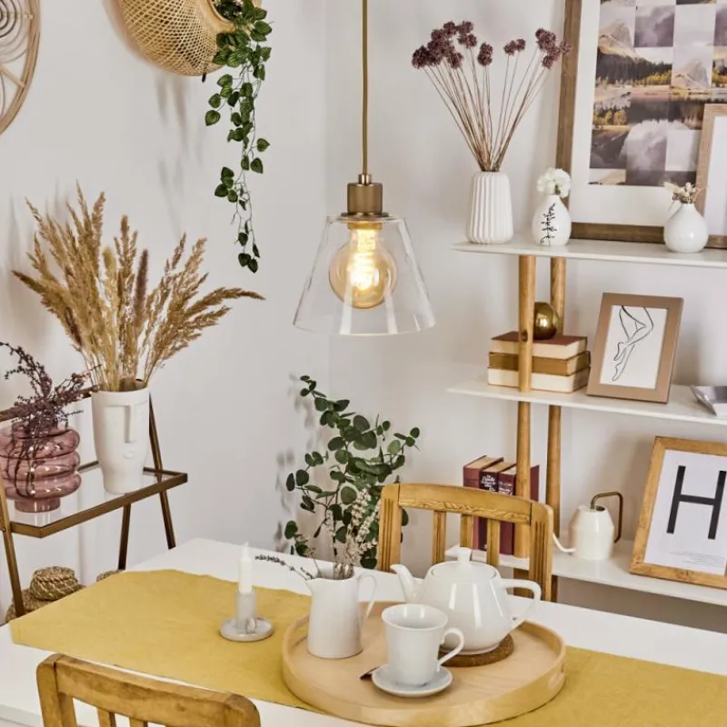 hofstein Suspension Puestito Laiton, 1 lumière