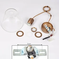 hofstein Suspension Puestito Laiton, 1 lumière