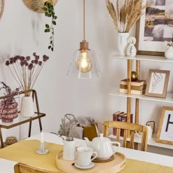 hofstein Suspension Puestito Or, Rose, 1 lumière