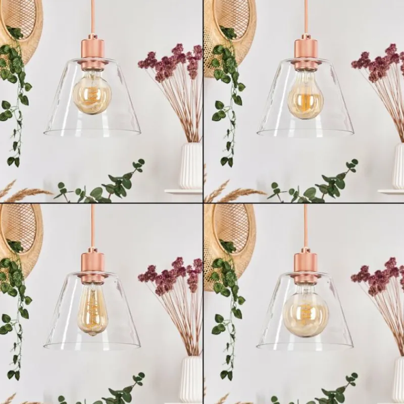 hofstein Suspension Puestito Or, Rose, 1 lumière