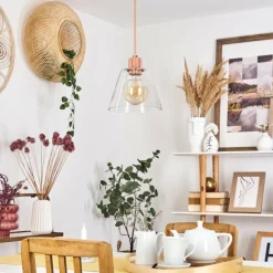 hofstein Suspension Puestito Or, Rose, 1 lumière