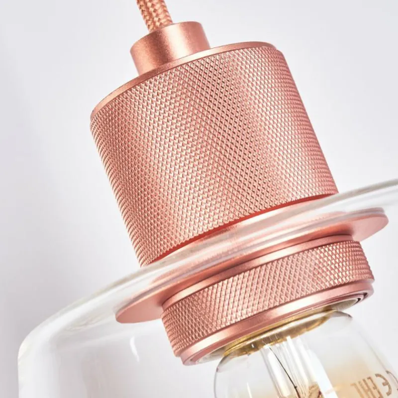 hofstein Suspension Puestito Or, Rose, 3 lumières