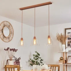 hofstein Suspension Puestito Or, Rose, 3 lumières