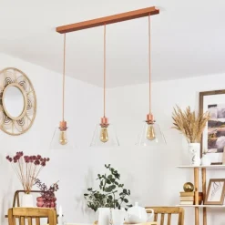 hofstein Suspension Puestito Or, Rose, 3 lumières