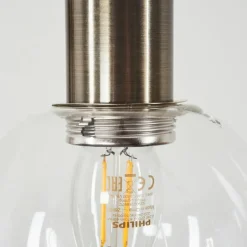 hofstein Suspension Quento Noir doré, 4 lumières