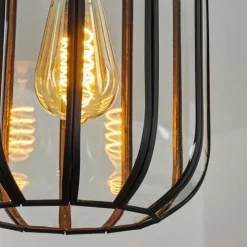 Lampes Vintages & Rétros-hofstein Suspension Quesada Noir, 1 lumière