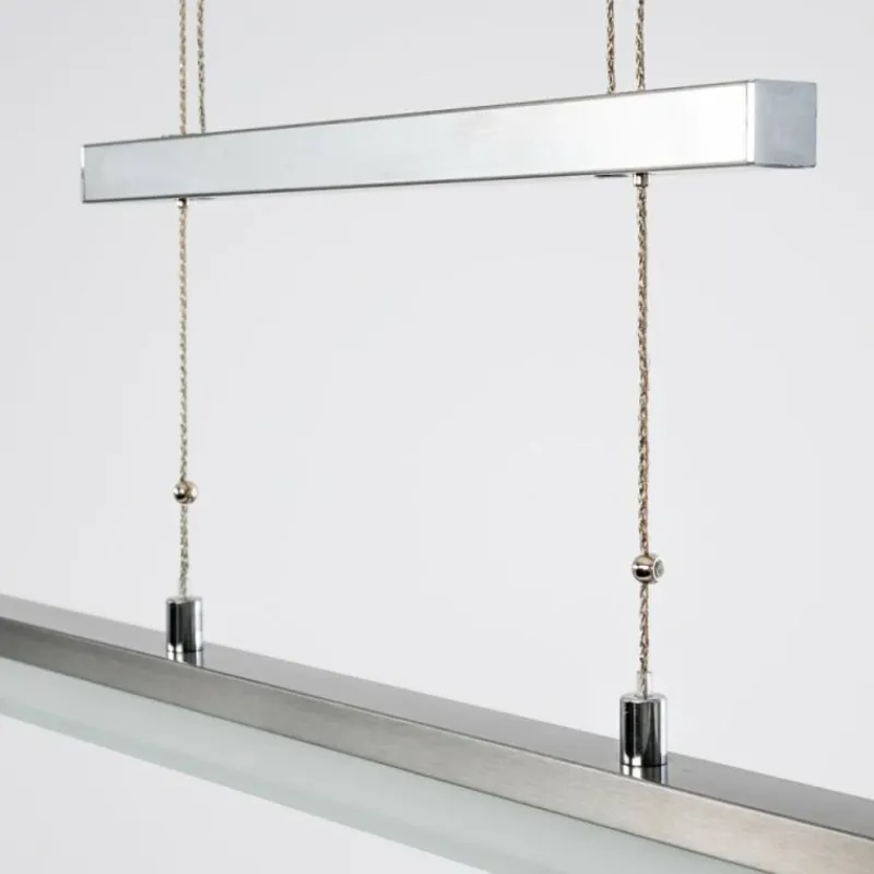 hofstein Suspension Ramsele LED Chrome, Nickel mat, 7 lumières
