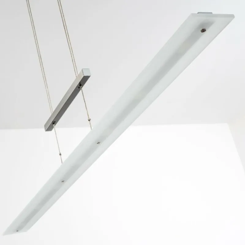 hofstein Suspension Ramsele LED Chrome, Nickel mat, 7 lumières