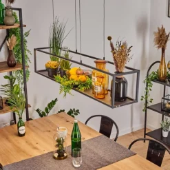 hofstein Suspension Ranquile LED Noir, 4 lumières