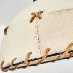 Lampes En Tissu-hofstein Suspension Rarasi Noir, 4 lumières