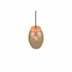 Lampes En Bois-Luminaires Reality Suspension Reality BIDAR Brun, Écru, 1 lumière