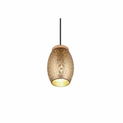 Lampes En Bois-Luminaires Reality Suspension Reality BIDAR Brun, Écru, 1 lumière