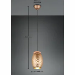 Lampes En Bois-Luminaires Reality Suspension Reality BIDAR Brun, Écru, 1 lumière