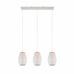 Lampes En Bois-Luminaires Reality Suspension Reality BIDAR Écru, Blanc, 3 lumières