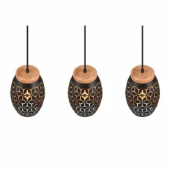 Lampes Dorées-Luminaires Reality Suspension Reality BIDAR Or, Écru, Noir, 3 lumières