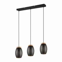 Lampes Dorées-Luminaires Reality Suspension Reality BIDAR Or, Écru, Noir, 3 lumières