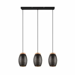 Lampes Dorées-Luminaires Reality Suspension Reality BIDAR Or, Écru, Noir, 3 lumières