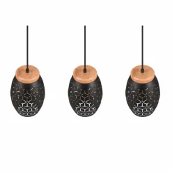 Lampes Dorées-Luminaires Reality Suspension Reality BIDAR Or, Écru, Noir, 3 lumières