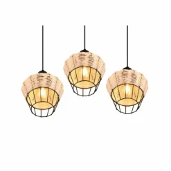 Luminaires Reality Suspension Reality Borka Noir, 3 lumières* Suspensions