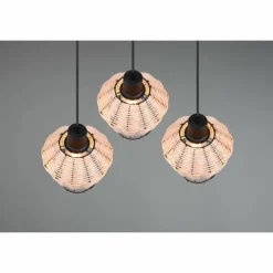 Luminaires Reality Suspension Reality Borka Noir, 3 lumières* Suspensions