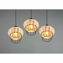 Luminaires Reality Suspension Reality Borka Noir, 3 lumières* Suspensions