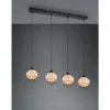 Luminaires Reality Suspension Reality Borka Noir, 4 lumières* Suspensions