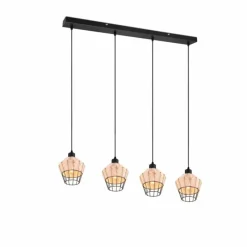 Luminaires Reality Suspension Reality Borka Noir, 4 lumières* Suspensions