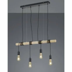 Luminaires Reality Suspension Reality BRODY Noir, 4 lumières* Suspensions