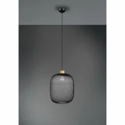 Lampes Vintages & Rétros-Luminaires Reality Suspension Reality Calimero Noir, 1 lumière